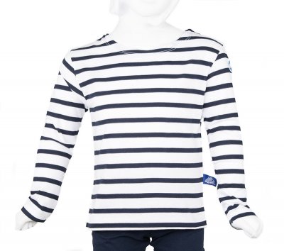 Marinière manches longues Fille Blanc/marine