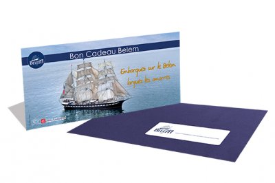 Carte Cadeau pour une navigation à bord du Belem