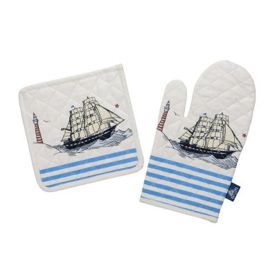 Manique, gant et tablier de cuisine Belem